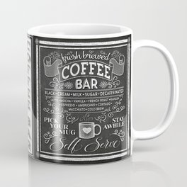 Chalkboard Coffee Bar Sign with Typography  Mug