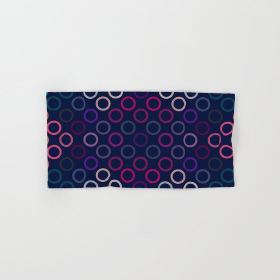 Colorful Circles VIII Hand & Bath Towel