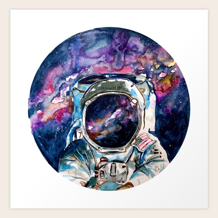 SPACEMAN Art Print