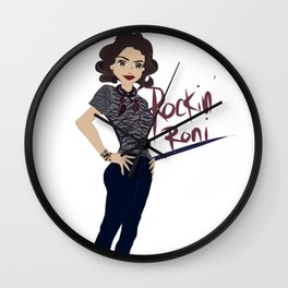 Rockin Roni - Regina - Lana Parrilla, Once Upon A Time Wall Clock