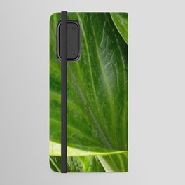 Anthurium Leaves Close Up Photography  Android Wallet Case
