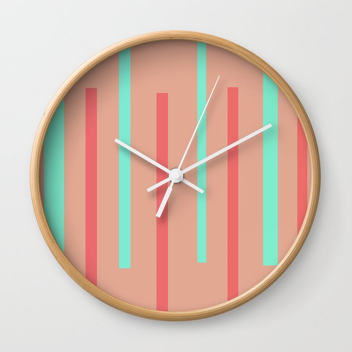 Colorful Stripes Wall Clock