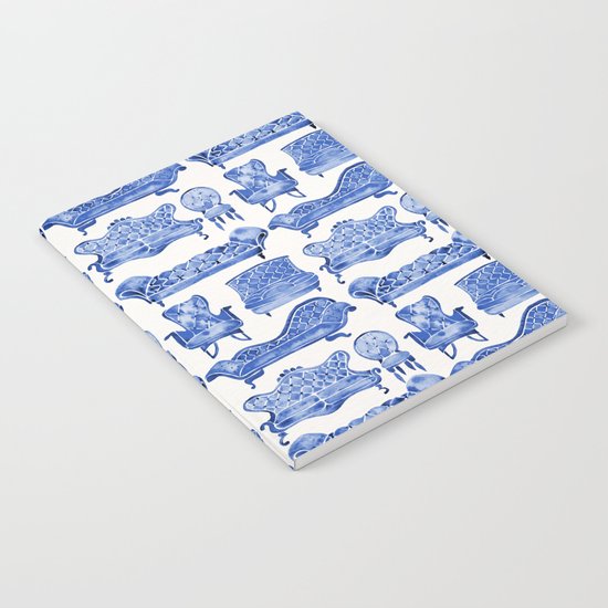 Victorian Lounge – Navy Palette Notebook