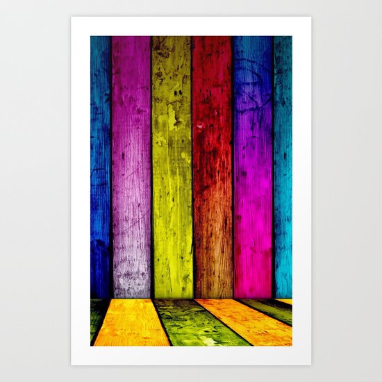 Color illusion3D Art Print