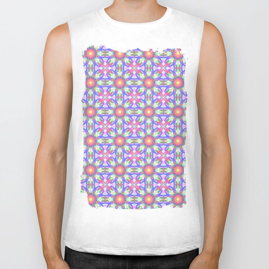 Cute floral spring patterns Biker Tank