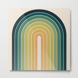 Gradient Arch XXVI Metal Print | Graphicdesign, Happy, Abstract, Arch, Vintage, Simple, Yellow, Inspiration, Minimal, Bold 