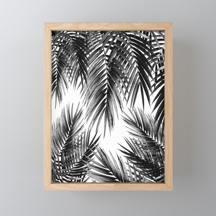Palm Leaf Jungle Vibes #3 #tropical #decor #art #society6 Framed Mini Art Print