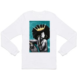 Naturally Queen VI  TEAL Long Sleeve T-shirt