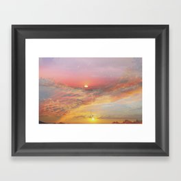 Sunrise & Sunset Framed Art Print