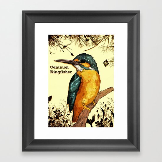 Common Kingfisher Framed Art Print