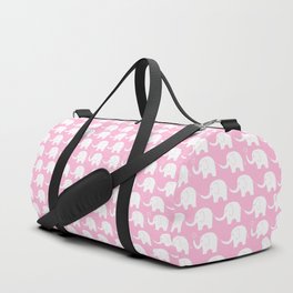 Elephant Parade on Pink Duffle Bag