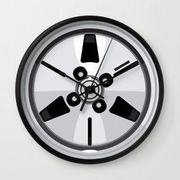 Wheel Design Retro JDM Racing Dish Wall Clock
