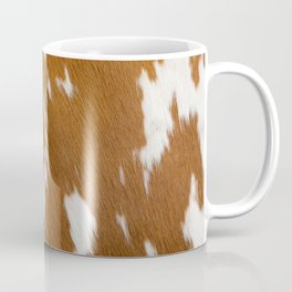 Brown cow skin, modern cowhide print Coffee Mug