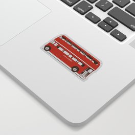 Double-Decker London Bus Sticker