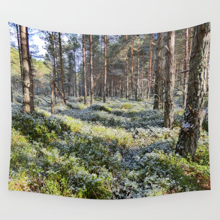 Scottish Highlands Blay Berry Forest Wall Tapestry
