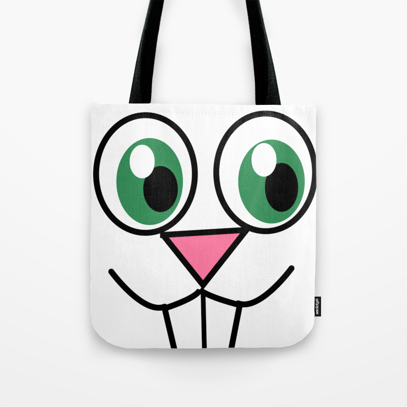 Cute Easter Bunny Face Tote Bag By Kanigdesigns Society6