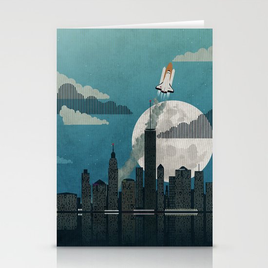 Rocket City Stationery Cards