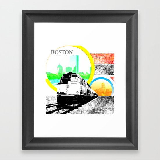 Locals Only - Boston Framed Art Print
