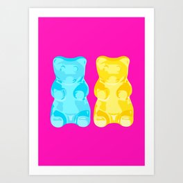 Gummy Art Print