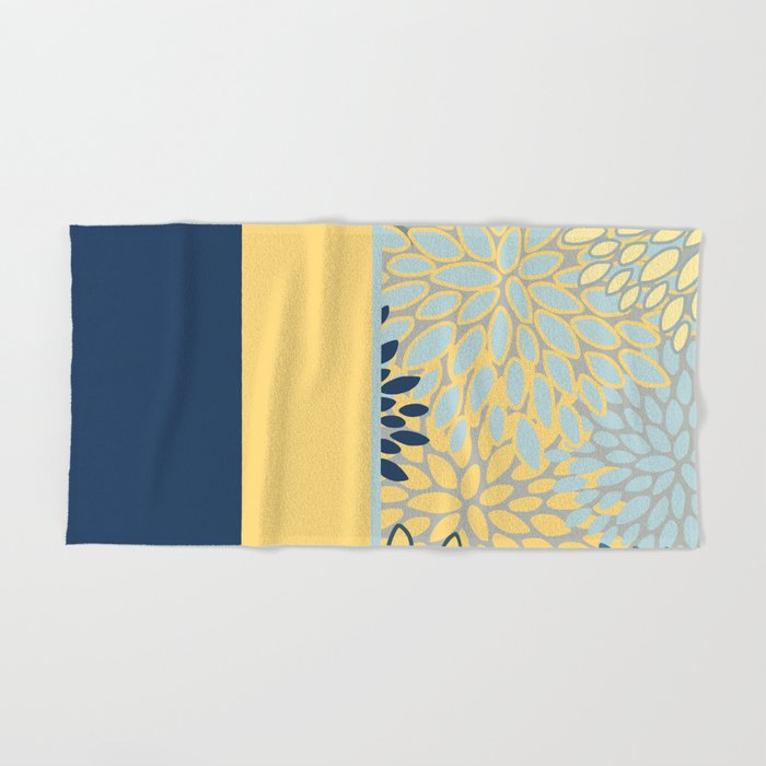 Blue and discount yellow bath towels