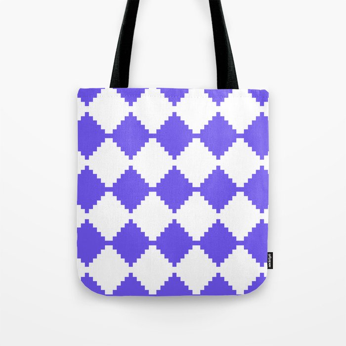 Abstract geometric pattern - blue and white. Tote Bag