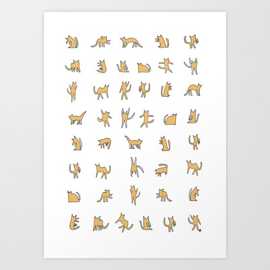 Tabby Tango Art Print