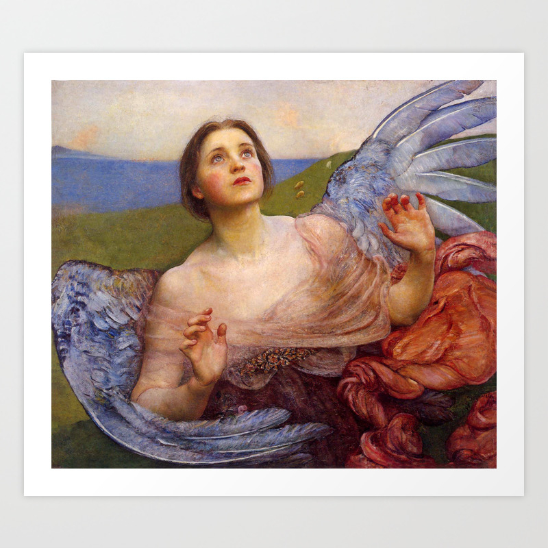 The Sense Of Sight Beautiful Angel Art Print By Glimmersmith