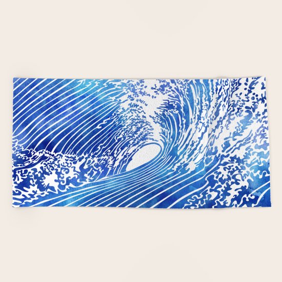 Blue Wave II Beach Towel