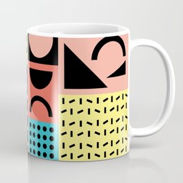 Neo Memphis Pattern 1 - Abstract Geometric / 80s-90s Retro Coffee Mug