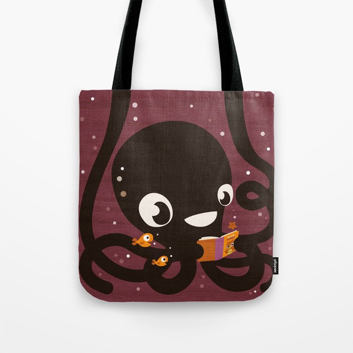 Octopus Book Bag Tote Bag