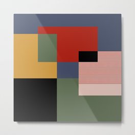 Tile Harmony /// pencilmeinstationery.com Metal Print