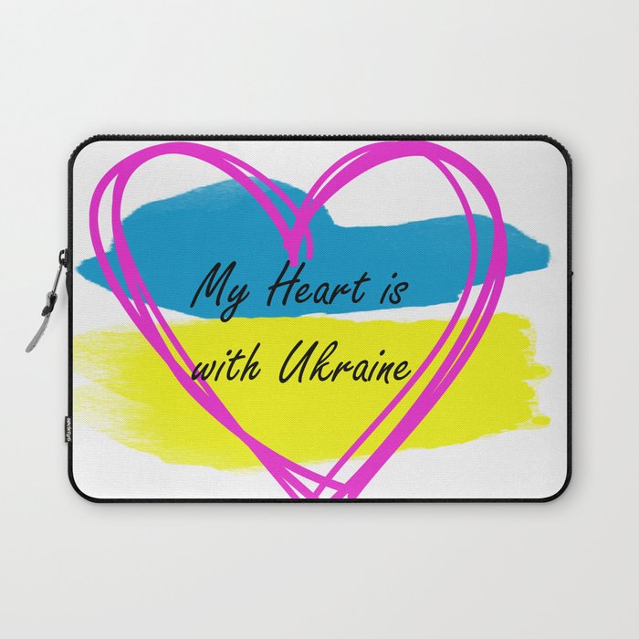 My Heart is with Ukraine Laptop Sleeve
