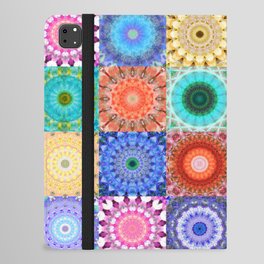 Colorful Patchwork Art - Mandala Medley iPad Folio Case