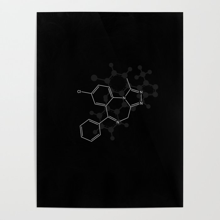 Xanax Molecule Poster