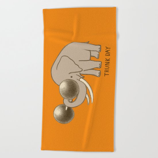 Trunk Day Beach Towel