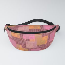 Bright Pink Girly Flowers Fanny Pack