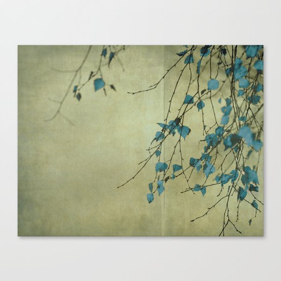 Tree in blue Canvas Print
