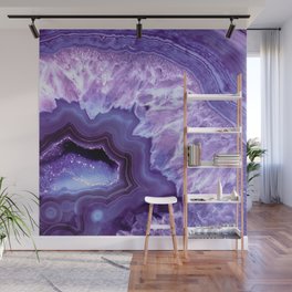 Purple Lavender Quartz Crystal Wall Mural