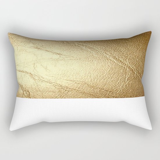 GolD & wHiTe Rectangular Pillow by CVogiatzi. Society6