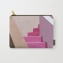 Postcard from somewhere (with pink stairs) Carry-All Pouch | Trendy, Vector, Building, Trend, Spaces, Digital, Rchitectural, Stairs, House, Trending 