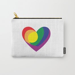 rainbow heart Carry-All Pouch