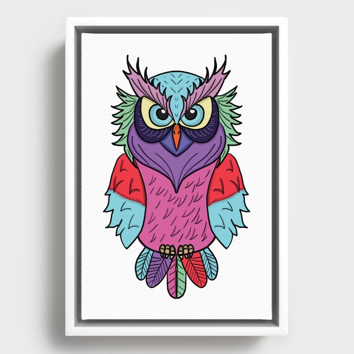 Owl Framed Canvas