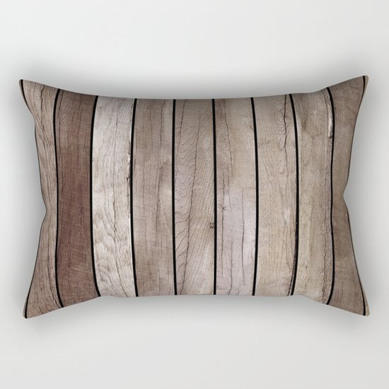 Wooden Texture Rectangular Pillow