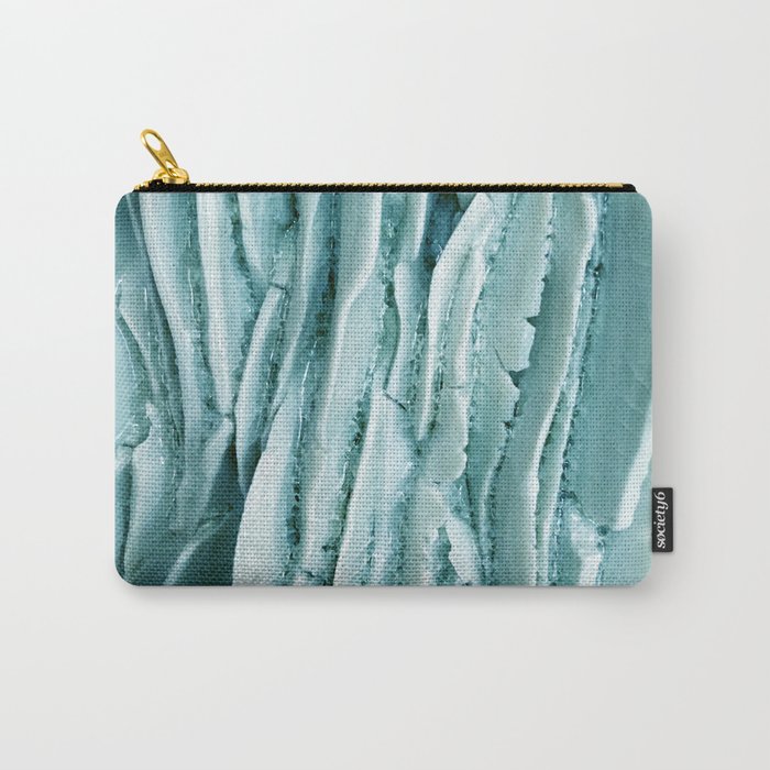 Turquoise blue mineral detail texture Carry-All Pouch