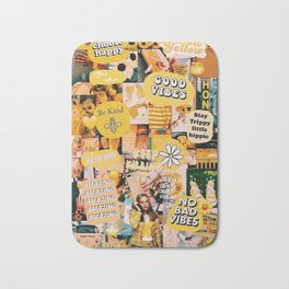  Aesthetic and Yellow Concept Mood Board Bath Mat