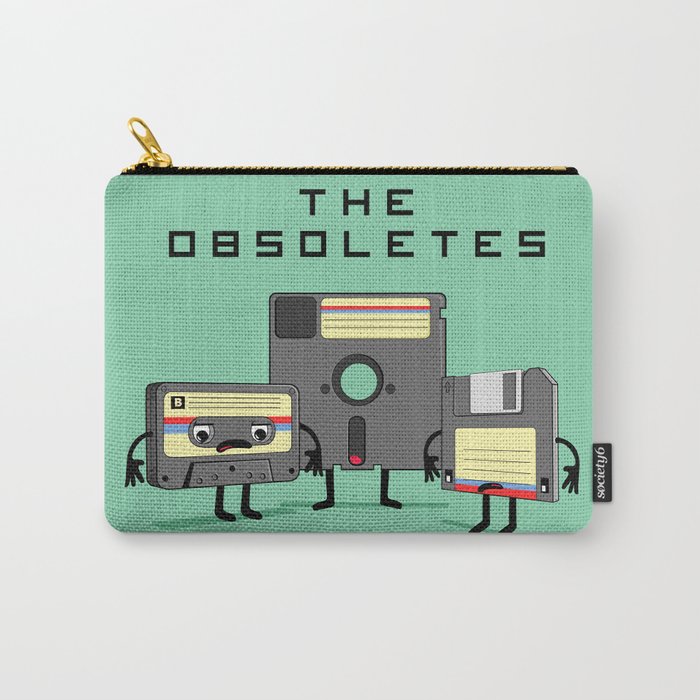 The Obsoletes (Retro Floppy Disk Cassette Tape)  Carry-All Pouch