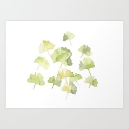 Ginko Leaves Art Print