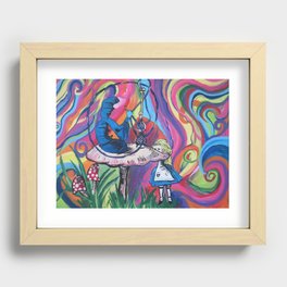"Trippy Alice in Wonderland" Recessed Framed Print