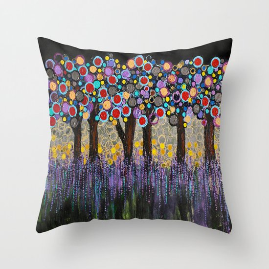 :: When Night Falls :: Throw Pillow