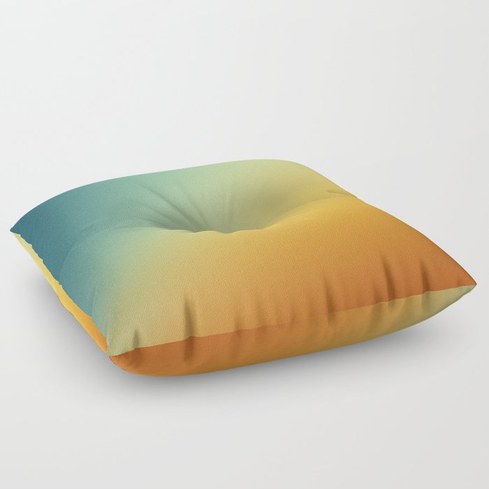Gradient Colours: Orange Blue Floor Pillow